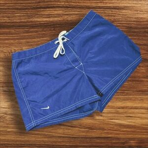 Nike Womens Blue Tie Front Shorts